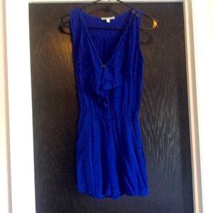 Royal blue sleeveless romper